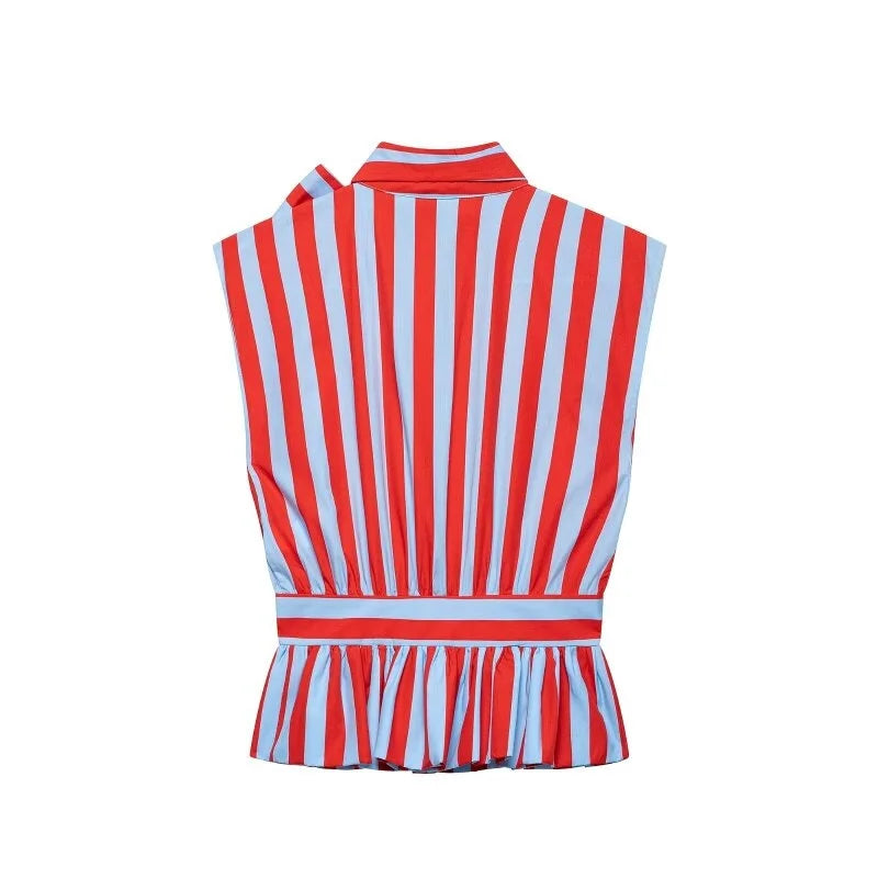 Top de Tirantes Estampado con Lazo