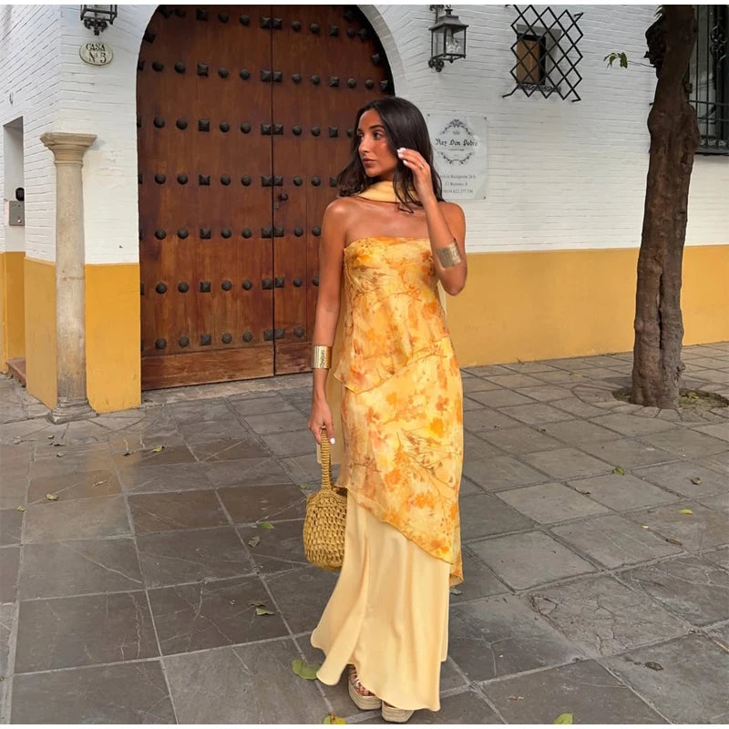 Vestido Elegante de Verano con Detalle de Lazo