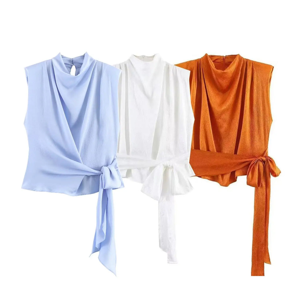 Top Elegante con Detalle de Cinta