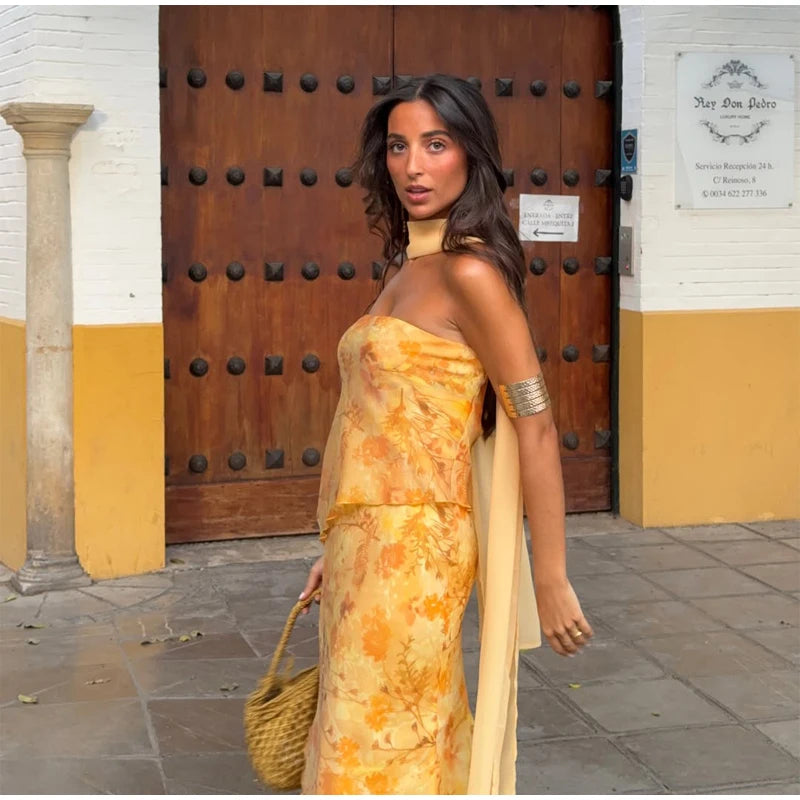 Vestido Elegante de Verano con Detalle de Lazo