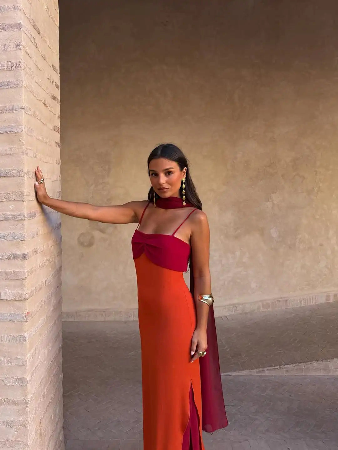 Vestido Elegante de Verano con Detalle de Lazo