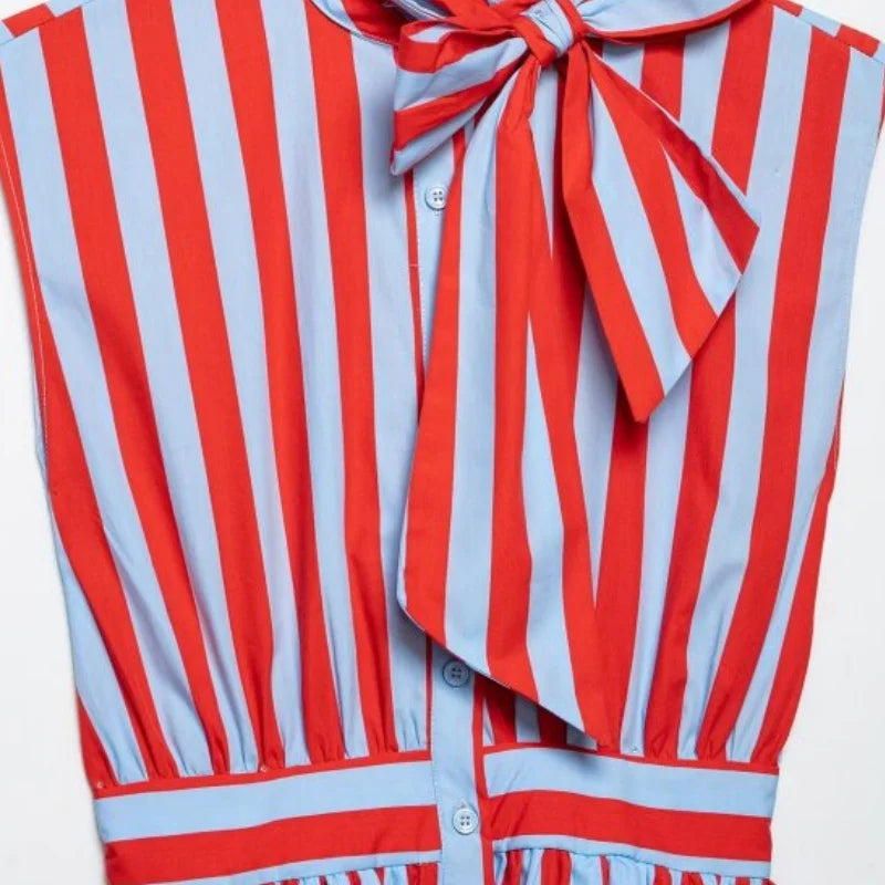 Top de Tirantes Estampado con Lazo